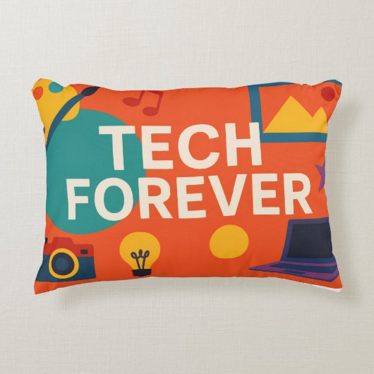 Modern Futuristic Design Pillow for Creative Mind アクセントクッション (正面)