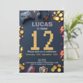 Modern Gaming Birthday Theme 招待状 (スタンド正面)