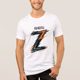 Modern Gen Z Graphic T-Shirt - Bold Abstract Lette トライブレンドＴシャツ