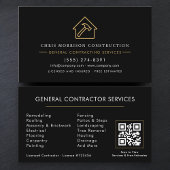 Modern General Contractor QR Code 名刺