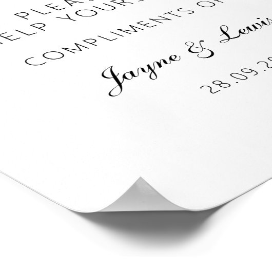 Modern Gentlemen Room Minimalist Wedding Bathroom ポスター (角)