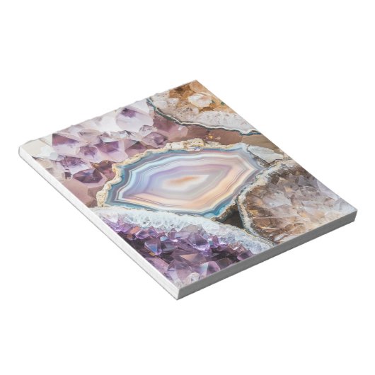 Modern Geode Crystal Art | Photo Notepad ノートパッド (アングル)