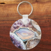 Modern Geode Crystal | Crystal Keychain キーホルダー (裏面)