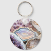 Modern Geode Crystal | Crystal Keychain キーホルダー (裏面)