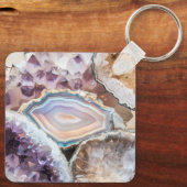 Modern Geode Crystal | Crystal Keychain キーホルダー (裏面)