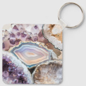 Modern Geode Crystal | Crystal Keychain キーホルダー (裏面)