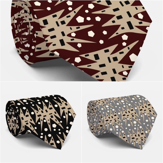 Modern geometric ネクタイ