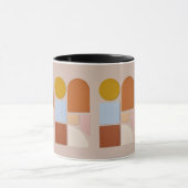 Modern Geometric Abstract Coffee Mug マグカップ (中央)