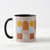Modern Geometric Abstract Coffee Mug マグカップ (左)