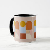 Modern Geometric Abstract Coffee Mug マグカップ (正面左)