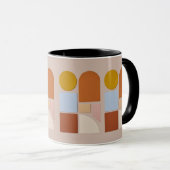 Modern Geometric Abstract Coffee Mug マグカップ (正面右)