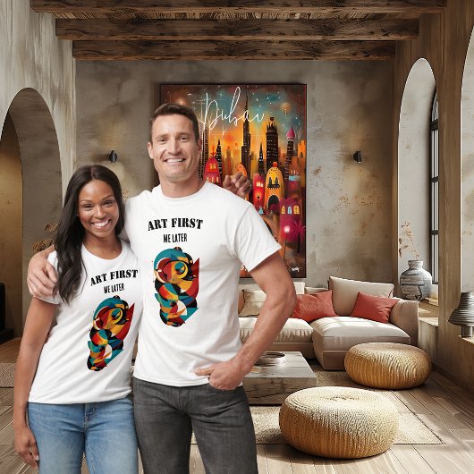 Modern Geometric Abstract for Passionate Creatives Tシャツ