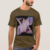 Modern Geometric Abstract Men’s Art Tee Tシャツ (正面)