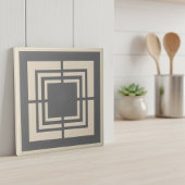 Modern Geometric Abstract Pat#2 Gray ID1192 タイル