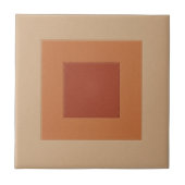 Modern Geometric Abstract Pat#6 Warm Colors ID1192 タイル (正面)