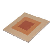 Modern Geometric Abstract Pat#6 Warm Colors ID1192 タイル (側面)