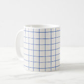Modern geometric abstract pattern design with simp コーヒーマグカップ (正面左)