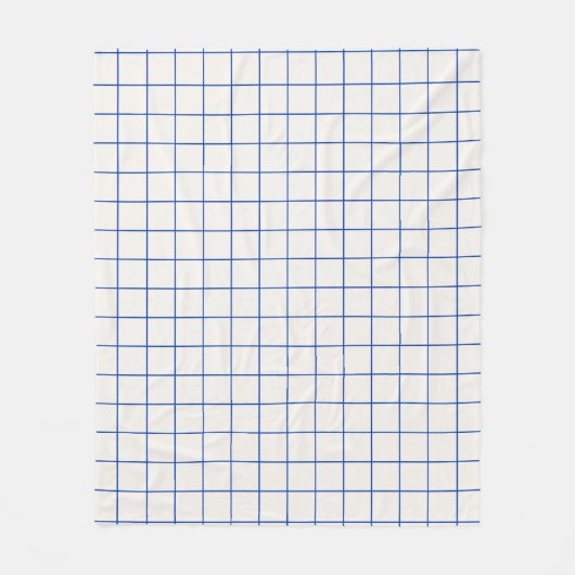 Modern geometric abstract pattern design with simp フリースブランケット (正面)