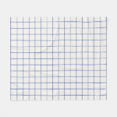 Modern geometric abstract pattern design with simp フリースブランケット (正面(横))