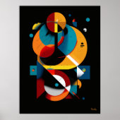 Modern Geometric Abstraction – Bauhaus Orbit ポスター (正面)