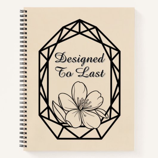 Modern Geometric Arch | Minimalist Wedding ノートブック (正面)