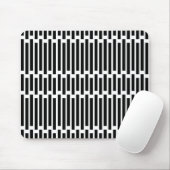 Modern Geometric Black White Pattern マウスパッド (マウス)
