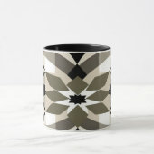 Modern Geometric Coffee Mug | Neutral Earth Tone A マグカップ (中央)