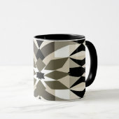 Modern Geometric Coffee Mug | Neutral Earth Tone A マグカップ (正面右)