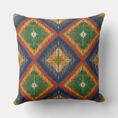 Modern geometric colorful block pattern  クッション (裏面)