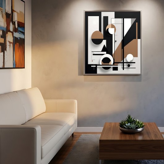 Modern Geometric Composition ポスター