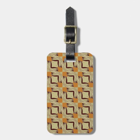 Modern Geometric Design Luggage Tag ラゲッジタグ (正面縦)