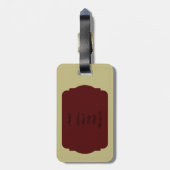 Modern Geometric Design Luggage Tag ラゲッジタグ (裏面縦)