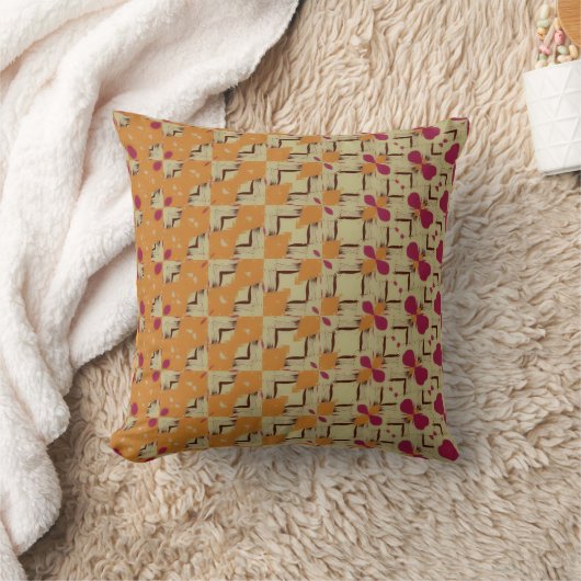 Modern geometric design throw pillow クッション (ブランケット)