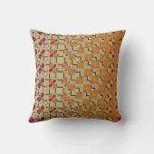 Modern geometric design throw pillow クッション (裏面)