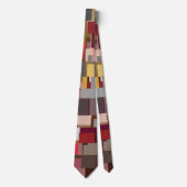 Modern Geometric Fabric Design ネクタイ (正面)