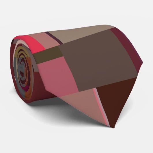 Modern Geometric Fabric Design ネクタイ (ロール)