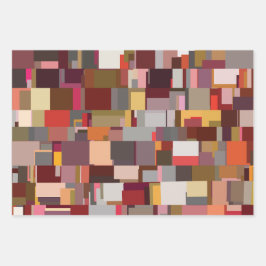 Modern Geometric Fabric Design ラッピングペーパーシート