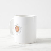 Modern Geometric Frame Basketball Art Mug コーヒーマグカップ (正面左)