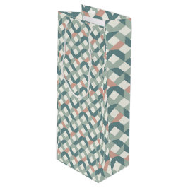 Modern Geometric Gift Bag for Quilters ワインギフトバッグ
