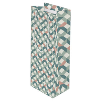 Modern Geometric Gift Bag for Quilters ワインギフトバッグ