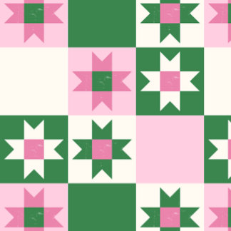 Modern Geometric Gift Wrapping Paper – Pink & Gree ラッピングペーパー
