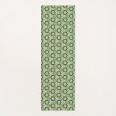 Modern Geometric Green Yoga Mat ヨガマット (正面)