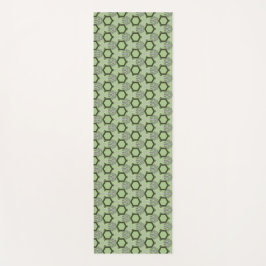 Modern Geometric Green Yoga Mat ヨガマット