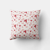Modern Geometric Heart Throw Pillow クッション (裏面)