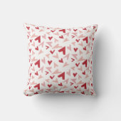 Modern Geometric Heart Throw Pillow クッション (正面)