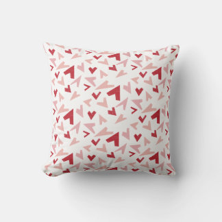 Modern Geometric Heart Throw Pillow クッション