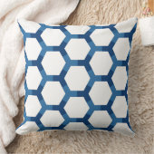 Modern Geometric Hexagon Pattern クッション (ブランケット)