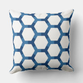 Modern Geometric Hexagon Pattern クッション (裏面)