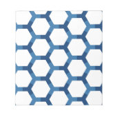 Modern Geometric Hexagon Pattern ノートパッド (正面)