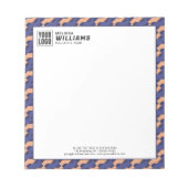 Modern Geometric Interlocking Pattern  ノートパッド (正面)